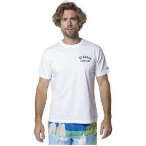 MC2 Saint Barth, Heren, Tops, Wit, Maat: L