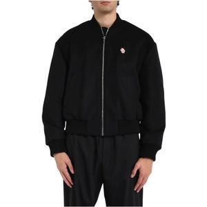 Msgm, Heren, Sweatshirts & Hoodies, Zwart, Maat: XL Wol,