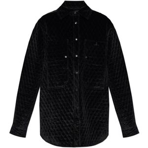 Vivienne Westwood, Heren, Jassen, Zwart, Maat: S Velours,