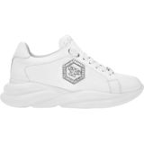 Philipp Plein, Dames, Schoenen, Wit, Maat: 35 EU Leer,