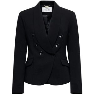 Silvian Heach, Dames, Jassen, Zwart, Maat: 2XS Leer,