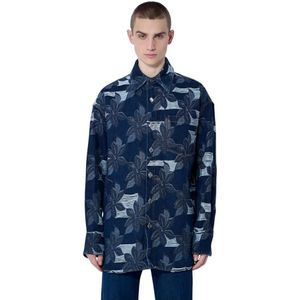 Gucci, Heren, Jassen, Blauw, Maat: M Denim,