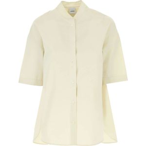 Aspesi, Dames, Blouses & Shirts, Beige, Maat: S
