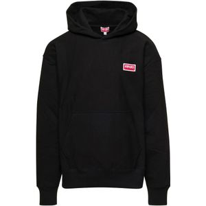 Kenzo, Heren, Sweatshirts & Hoodies, Zwart, Maat: XS Katoen,