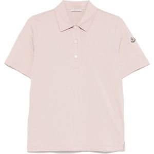 Moncler, Dames, Tops, Roze, Maat: S Katoen,