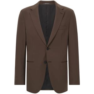 Boggi Milano - B Tech - Jas - Bruin - Stretch Nylon