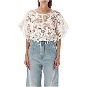 Zimmermann, Dames, Blouses & Shirts, Wit, Maat: XS Katoen,