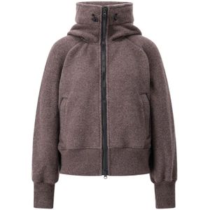 Canada Goose, Dames, Jassen, Bruin, Maat: M Fleece,