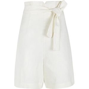 Cortana, Dames, Korte broeken, Wit, Maat: 2XS Linnen,