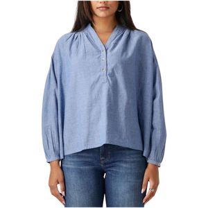 Vanessa Bruno, Dames, Blouses & Shirts, Blauw, Maat: XS Denim,