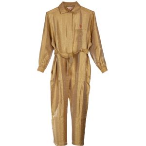 The Animals Observatory, Dames, Jumpsuits & Playsuits, Beige, Maat: S