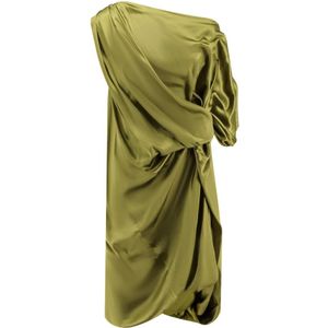 Dries Van Noten, Dames, Jurken, Groen, Maat: M Zijde,