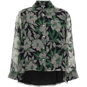 Loewe, Dames, Blouses & Shirts, Veelkleurig, Maat: XS Zijde,