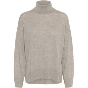 InWear, Dames, Truien, Grijs, Maat: L Wol,