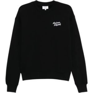 Maison Kitsuné, Heren, Sweatshirts & Hoodies, Zwart, Maat: M Katoen,