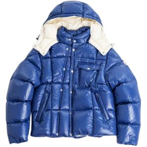 Moncler, Heren, Jassen, Blauw, Maat: L