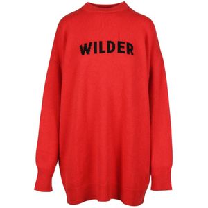 Sportmax, Dames, Jurken, Rood, Maat: XS Wol,