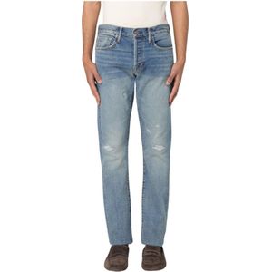 Tom Ford, Heren, Jeans, Blauw, Maat: W33 Katoen,