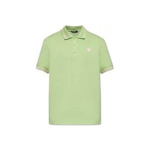 Versace Polo shirt met logo , Green , Heren , Maat: XL
