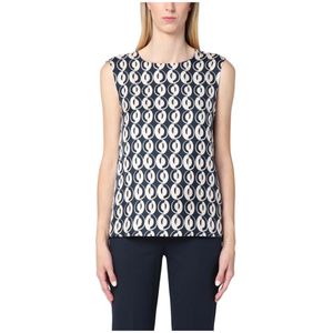 Max Mara, Dames, Tops, Blauw, Maat: XS