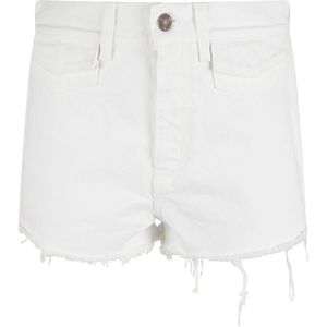 Chloé, Dames, Korte broeken, Wit, Maat: W28 Katoen,