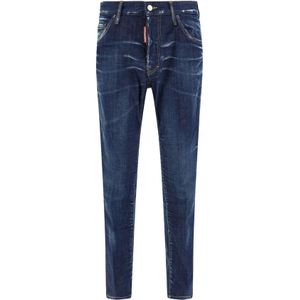 Dsquared2, Heren, Jeans, Blauw, Maat: S Katoen,