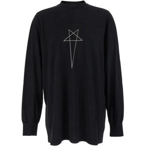 Rick Owens, Heren, Tops, Zwart, Maat: S Katoen,