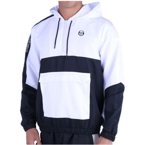 Sergio Tacchini, Heren, Sweatshirts & Hoodies, Wit, Maat: M Poliester,