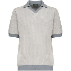 Zanone, Heren, Truien, Grijs, Maat: 2XL Katoen,