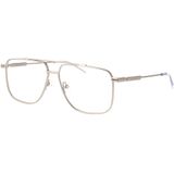 Alexander McQueen - Optisch Frame - Grijs - Pilotenbril - Maat 57 MM
