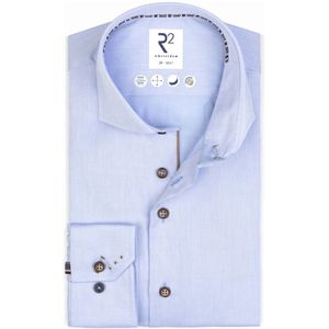 R2 Amsterdam, Heren, Overhemden, Blauw, Maat: L