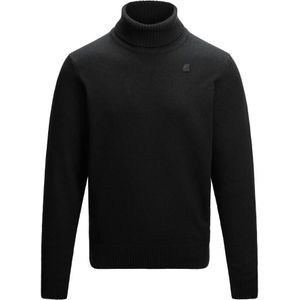 K-Way, Heren, Truien, Zwart, Maat: L Wol,