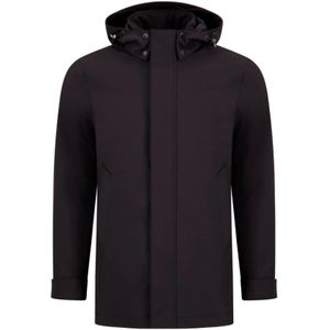 Woolrich, Heren, Jassen, Zwart, Maat: L Leer,