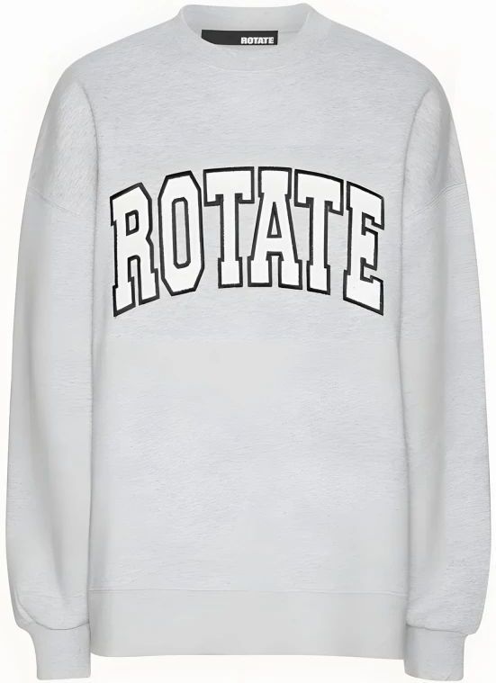 Rotate Birger Christensen, Dames, Sweatshirts & Hoodies, Zwart, Maat: L Katoen,