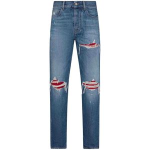 Amiri, Heren, Jeans, Blauw, Maat: W38 Denim,