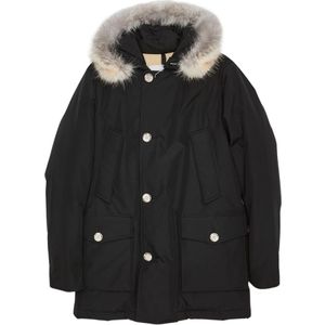 Woolrich, Dames, Jassen, Zwart, Maat: L Wol,