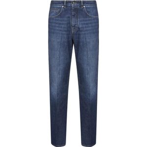 Givenchy - Jeans - Blauw - Straight Fit Katoenen Jeans