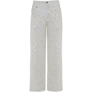 P.a.r.o.s.h., Dames, Jeans, Wit, Maat: M Katoen,