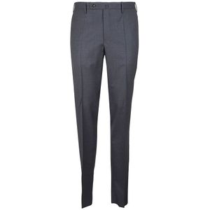 Incotex, Heren, Broeken, Grijs, Maat: L Wol,