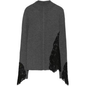 Pinko, Dames, Truien, Grijs, Maat: L Katoen,