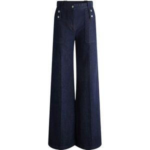 Fusalp, Dames, Jeans, Blauw, Maat: 2XS Denim,