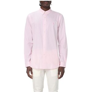 Polo Ralph Lauren, Heren, Overhemden, Roze, Maat: S Katoen,