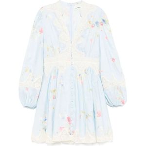 Zimmermann, Dames, Jurken, Blauw, Maat: M Leer,