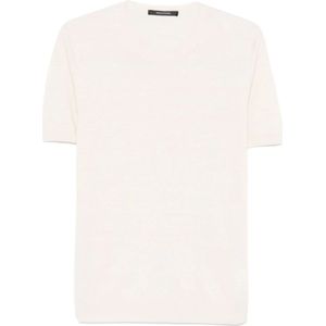 Tagliatore, Heren, Truien, Wit, Maat: 4XL Katoen,