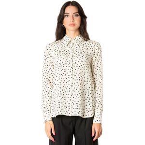 Max Mara Studio, Dames, Blouses & Shirts, Wit, Maat: M Zijde,
