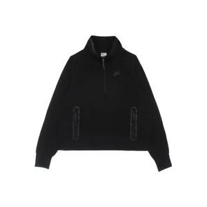 Nike Sportswear Tech Fleece 1/4-Zip Top , Black , Dames , Maat: L