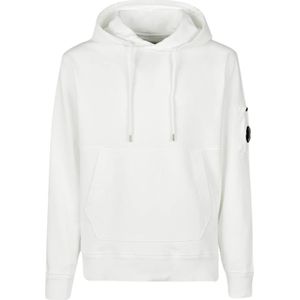 C.p. Company, Heren, Sweatshirts & Hoodies, Wit, Maat: L Katoen,