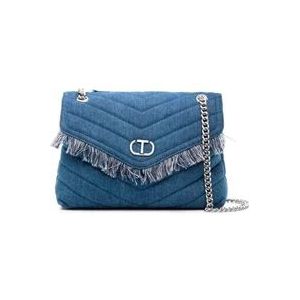 Twinset Cross Body Bags , Blue , Dames , Maat: ONE Size