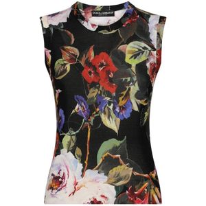 Dolce & Gabbana, Dames, Tops, Veelkleurig, Maat: XS