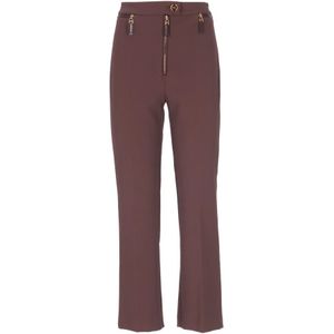 Elisabetta Franchi, Dames, Broeken, Rood, Maat: XS